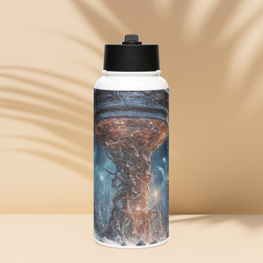 Stainless steel water bottle with a straw lid - WhatUWant2Buy