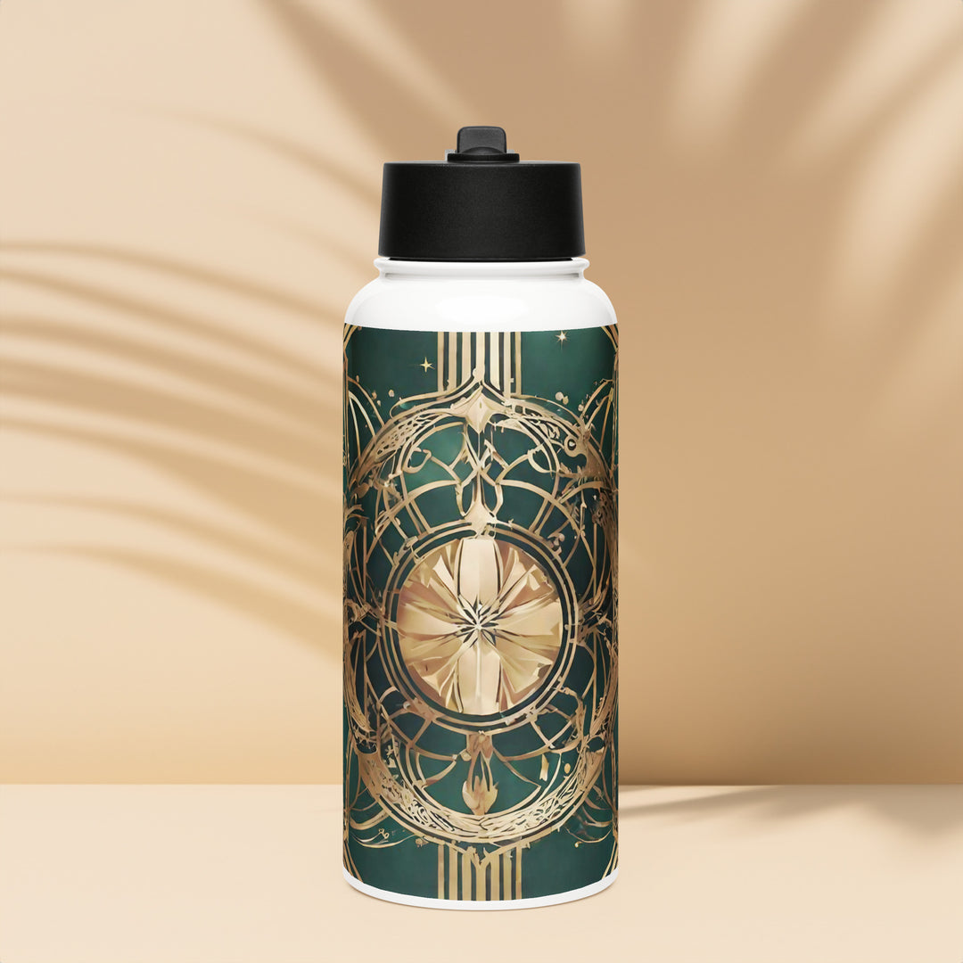 Stainless steel water bottle with a straw lid - WhatUWant2Buy