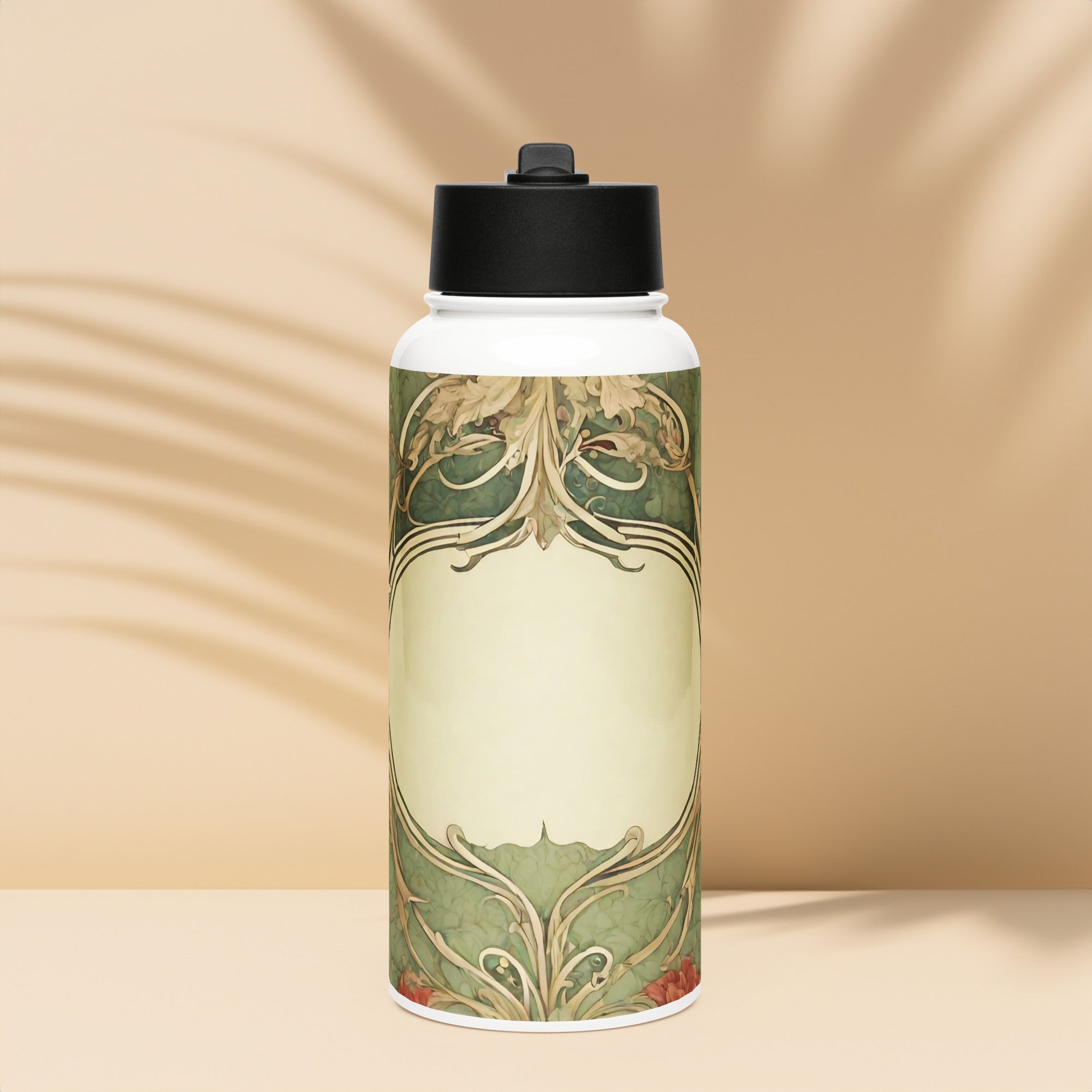 Stainless steel water bottle with a straw lid - WhatUWant2Buy