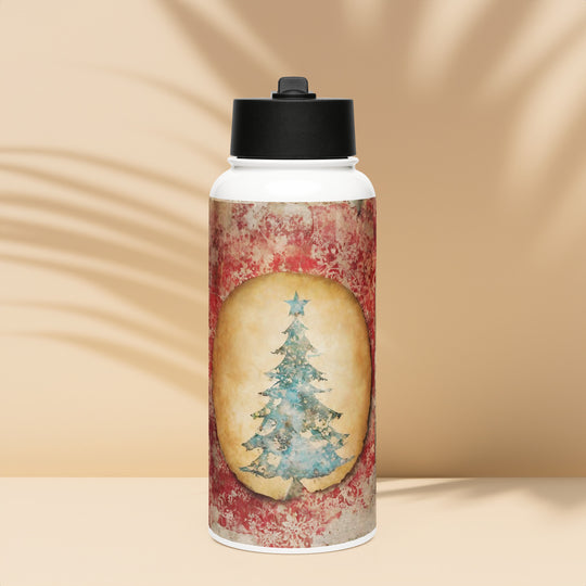 Stainless steel water bottle with a straw lid - WhatUWant2Buy