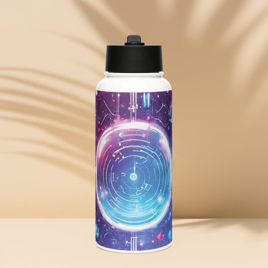 Stainless steel water bottle with a straw lid - WhatUWant2Buy