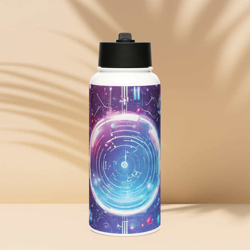 Stainless steel water bottle with a straw lid - WhatUWant2Buy