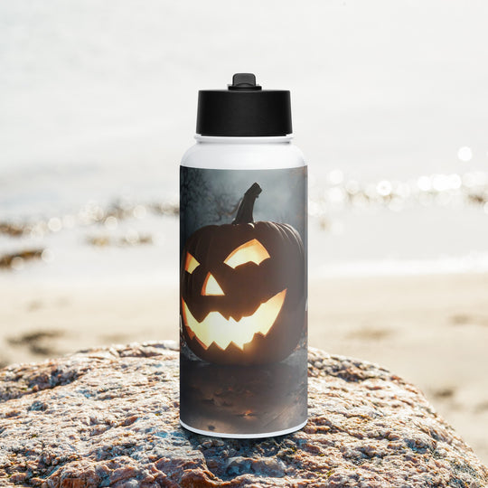 Stainless steel water bottle with a straw lid - WhatUWant2Buy