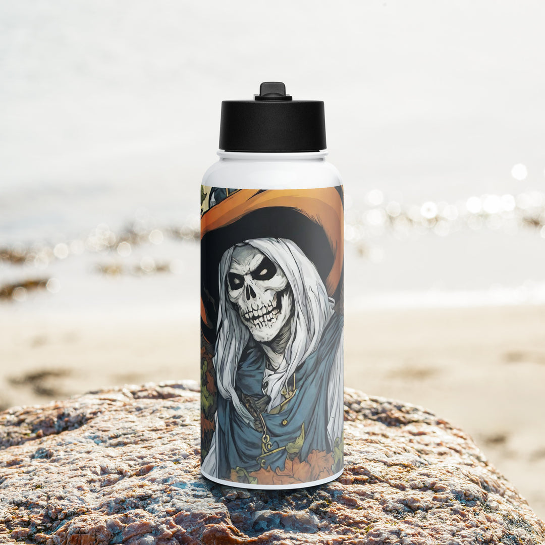 Stainless steel water bottle with a straw lid - WhatUWant2Buy