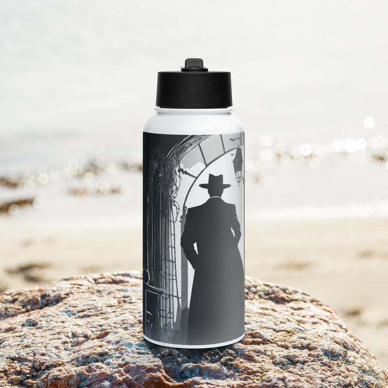Stainless steel water bottle with a straw lid - WhatUWant2Buy
