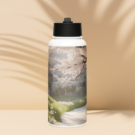 Stainless steel water bottle with a straw lid - WhatUWant2Buy