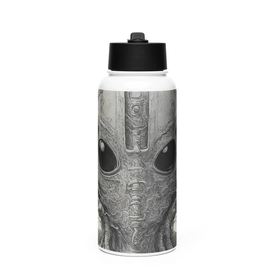Stainless steel water bottle with a straw lid - WhatUWant2Buy