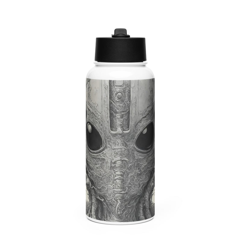Stainless steel water bottle with a straw lid - WhatUWant2Buy