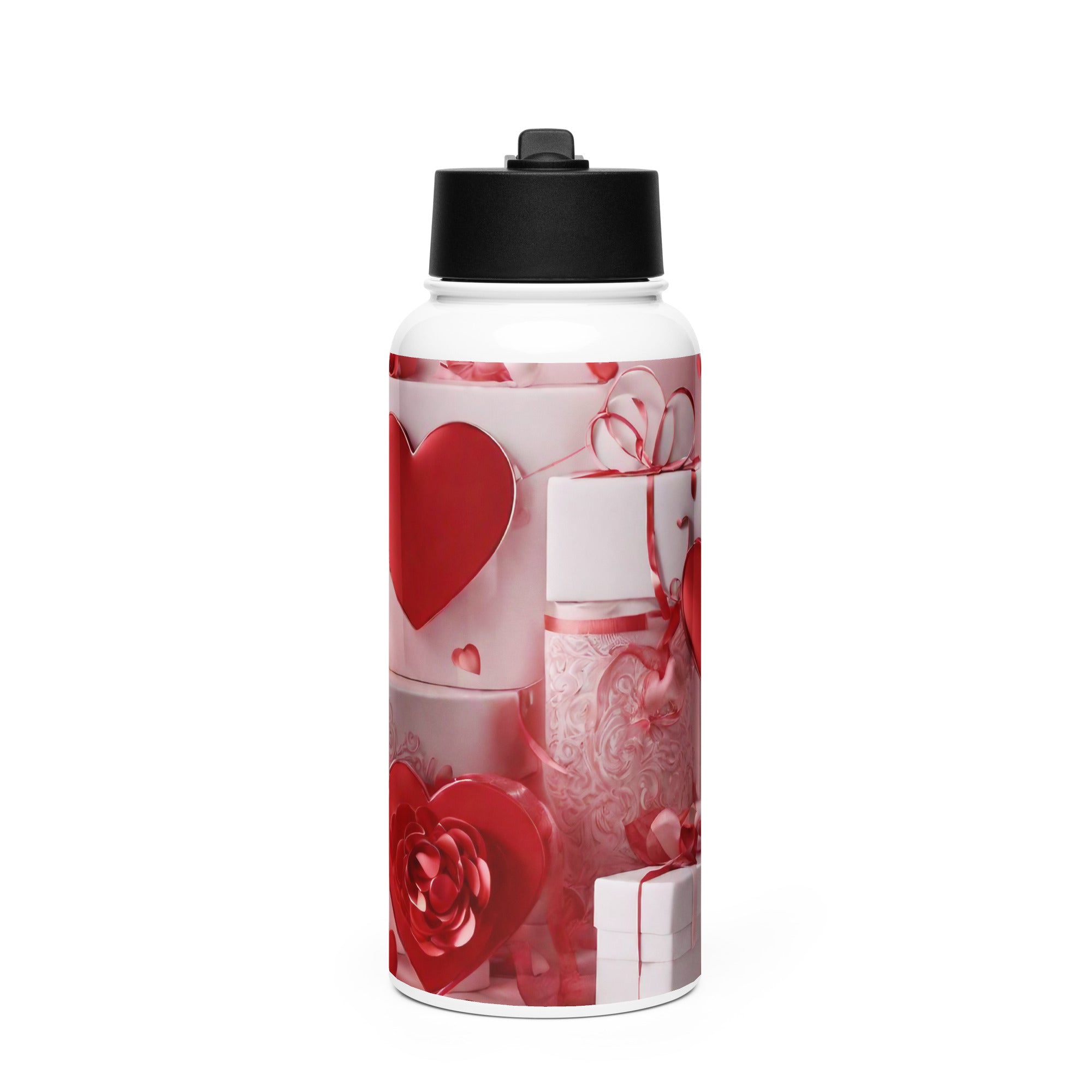 Stainless steel water bottle with a straw lid - WhatUWant2Buy