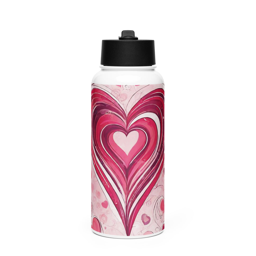 Stainless steel water bottle with a straw lid - WhatUWant2Buy