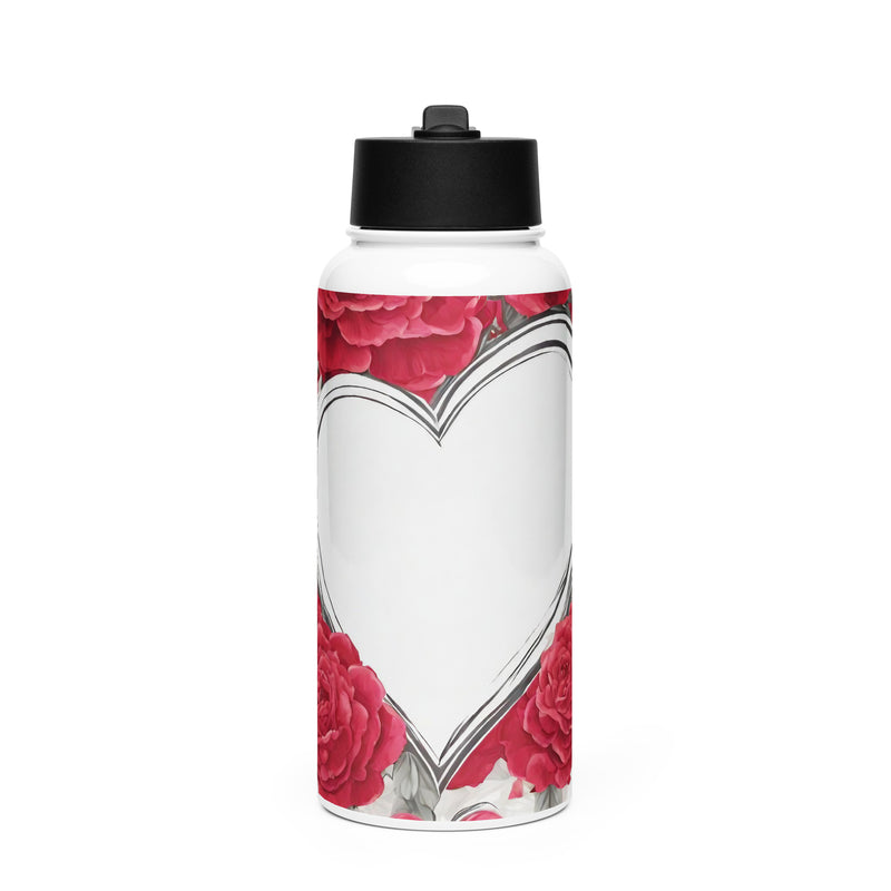 Stainless steel water bottle with a straw lid - WhatUWant2Buy