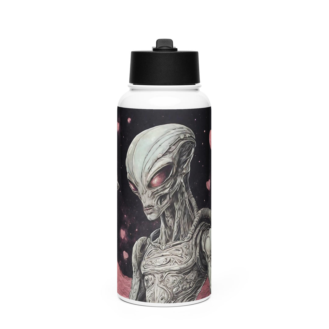Stainless steel water bottle with a straw lid - WhatUWant2Buy