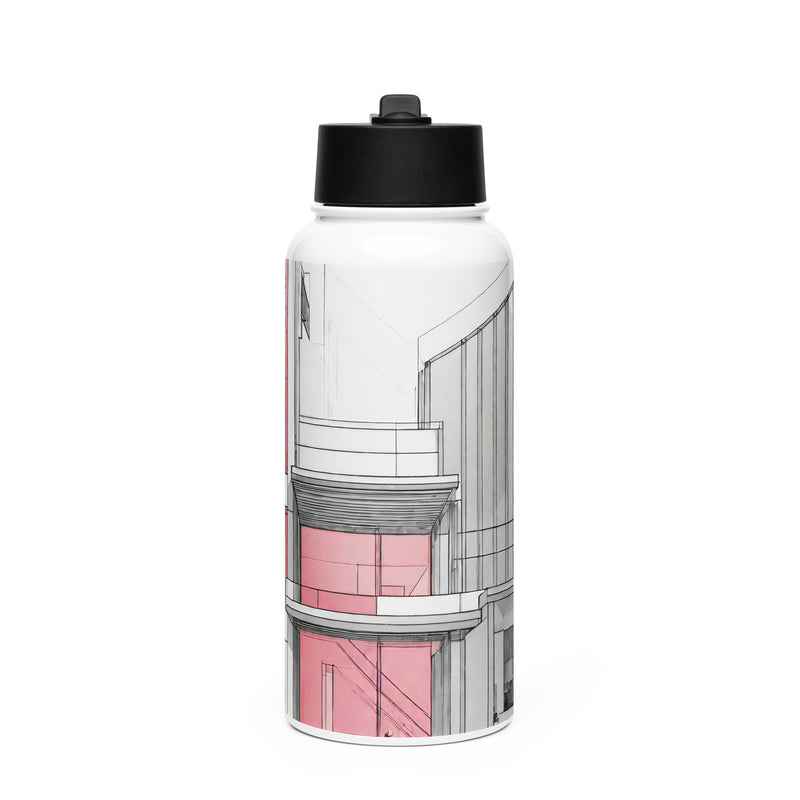 Stainless steel water bottle with a straw lid - WhatUWant2Buy