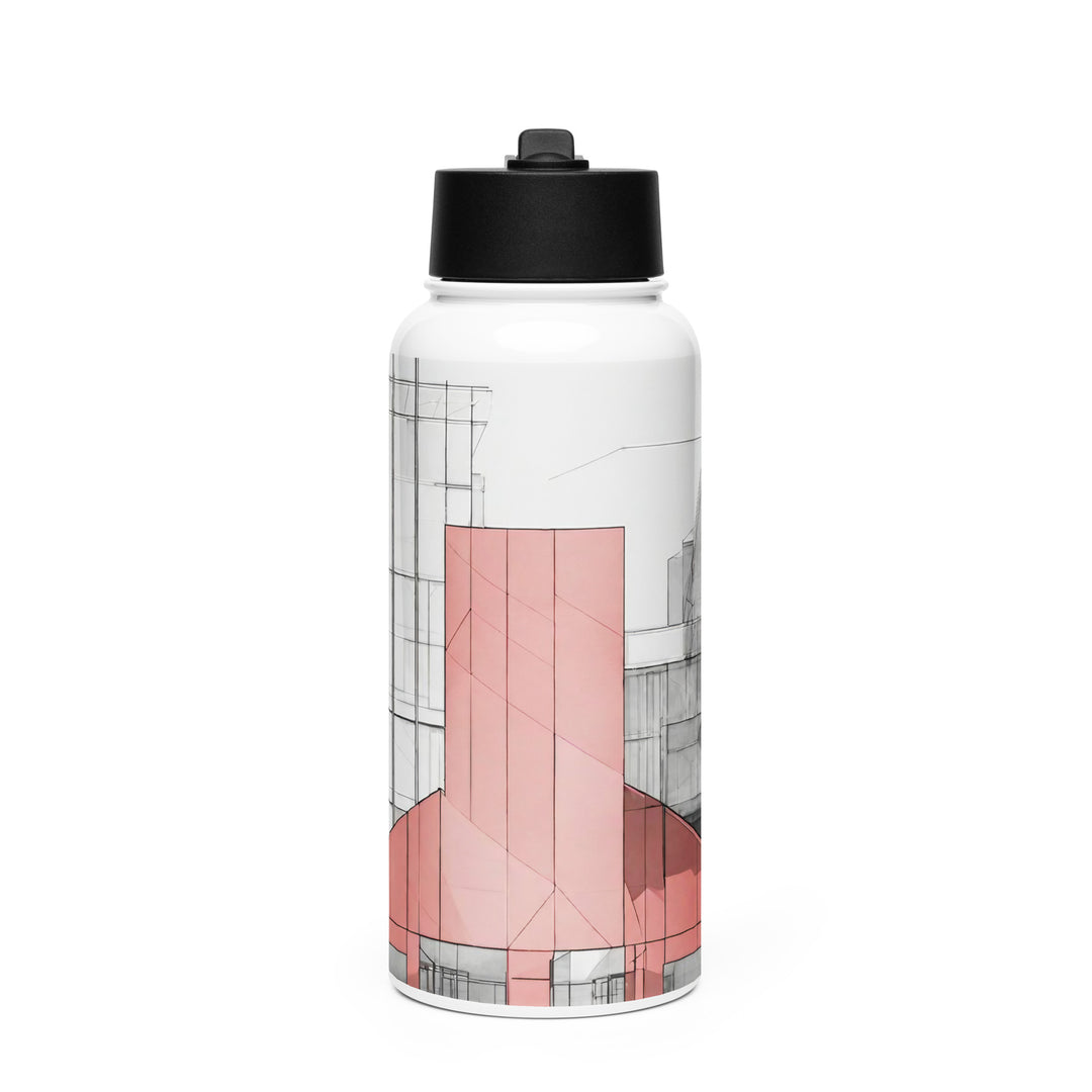 Stainless steel water bottle with a straw lid - WhatUWant2Buy