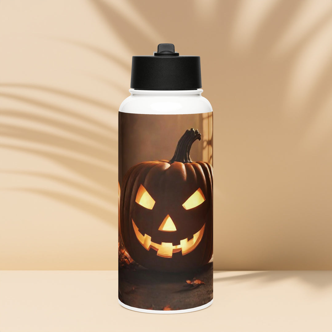 Stainless steel water bottle with a straw lid - WhatUWant2Buy