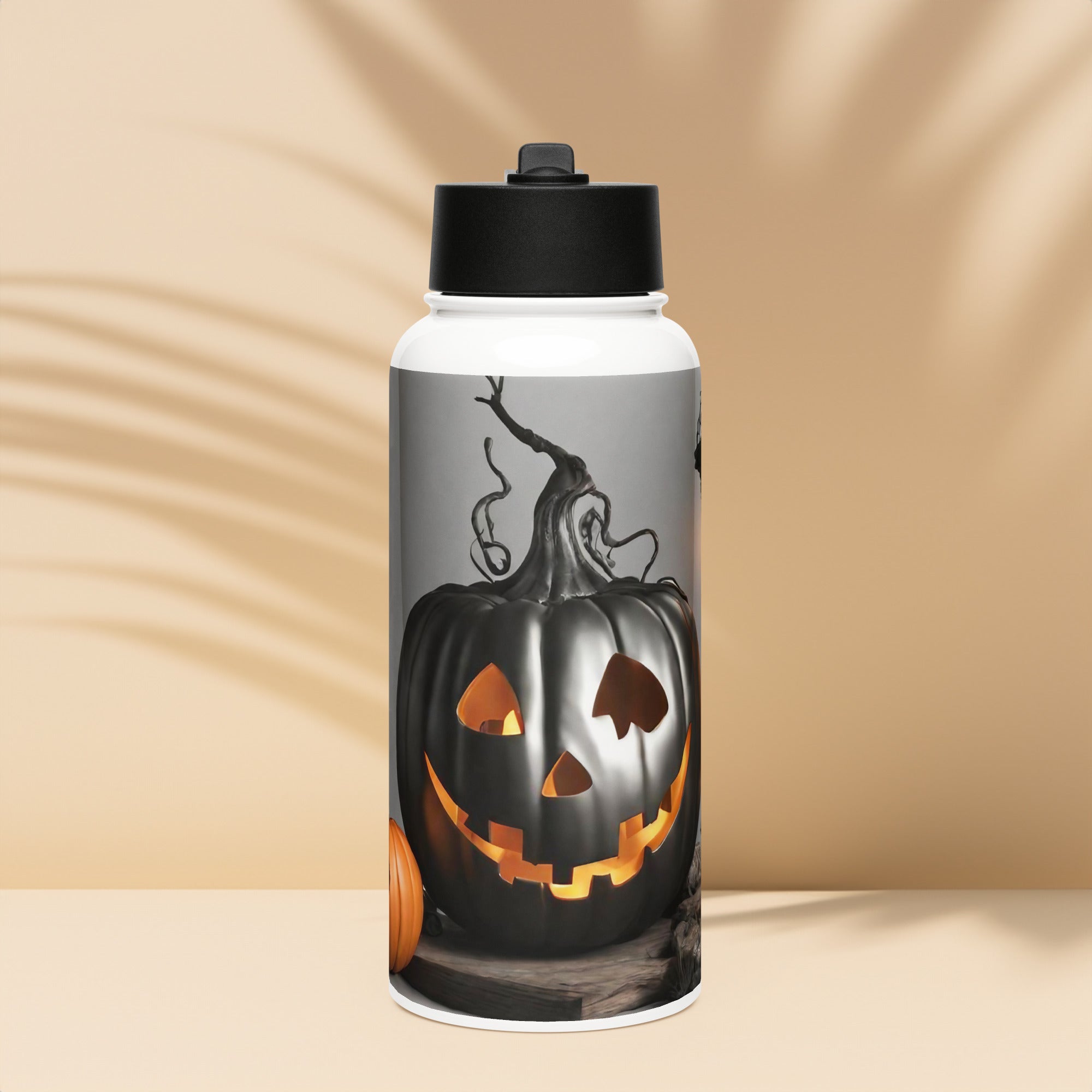 Stainless steel water bottle with a straw lid - WhatUWant2Buy