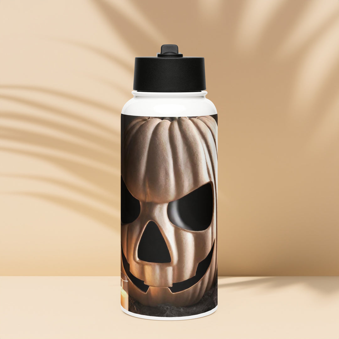 Stainless steel water bottle with a straw lid - WhatUWant2Buy