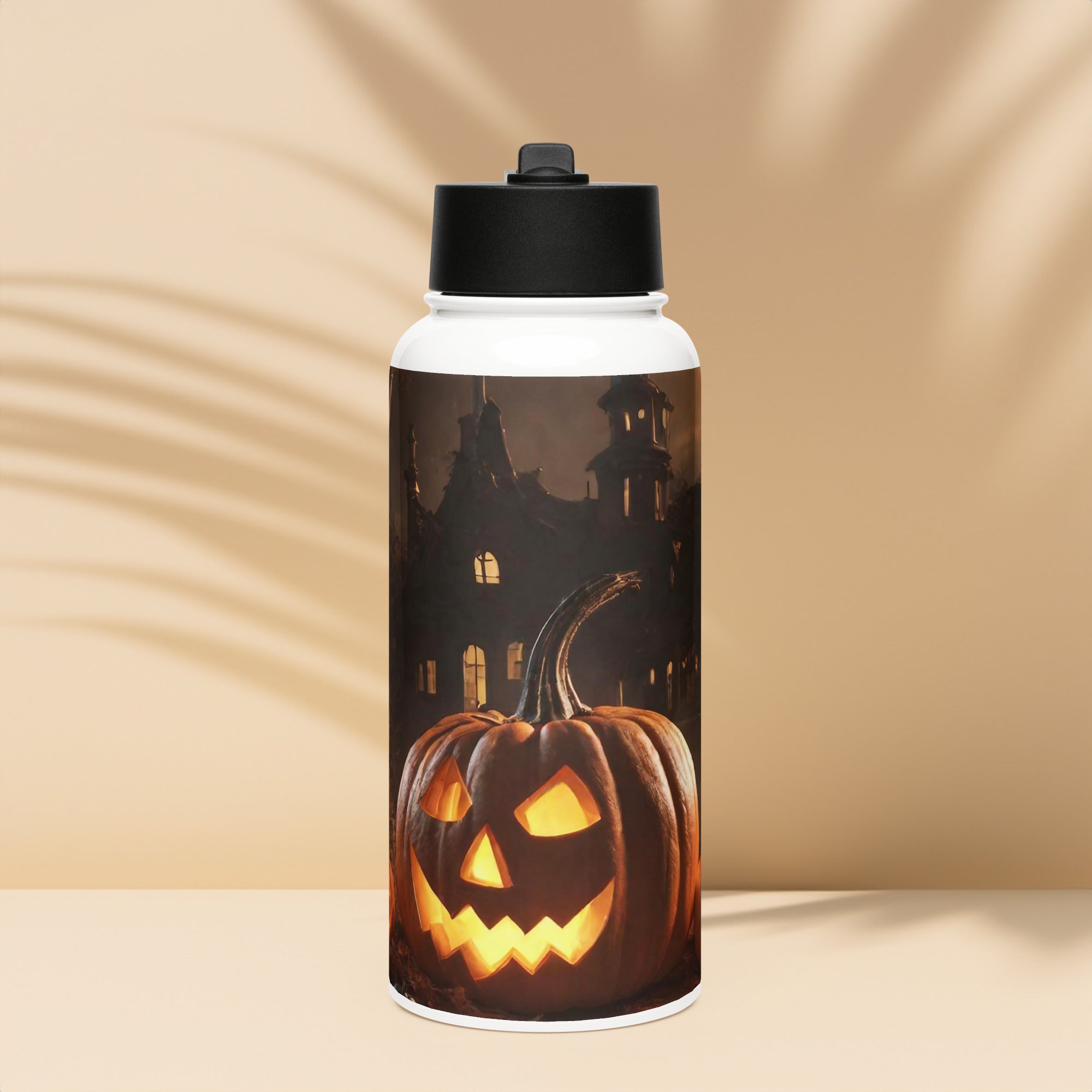 Stainless steel water bottle with a straw lid - WhatUWant2Buy