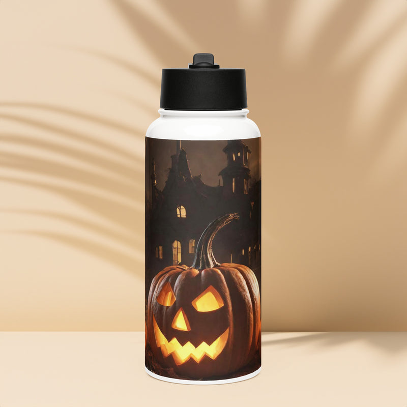 Stainless steel water bottle with a straw lid - WhatUWant2Buy