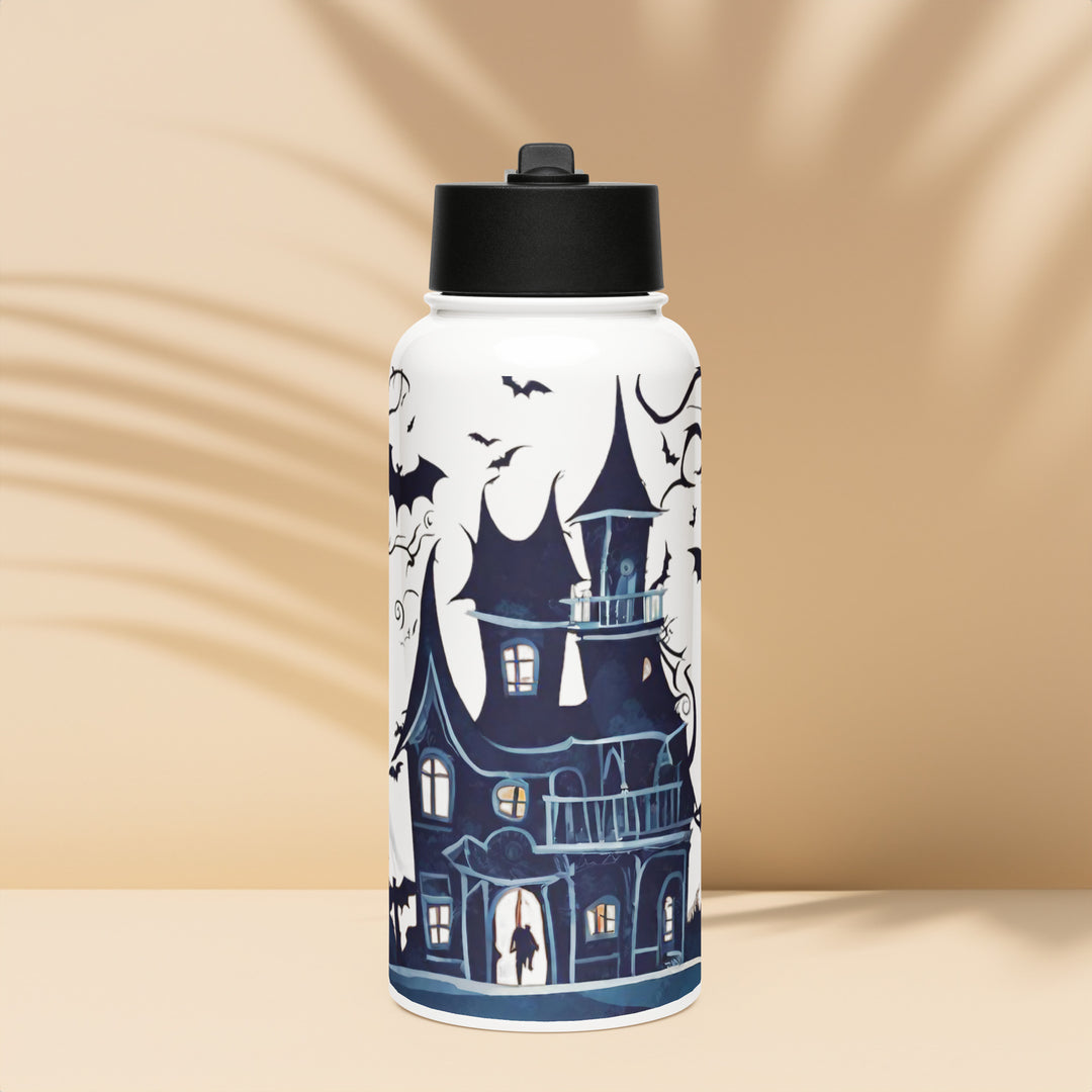 Stainless steel water bottle with a straw lid - WhatUWant2Buy