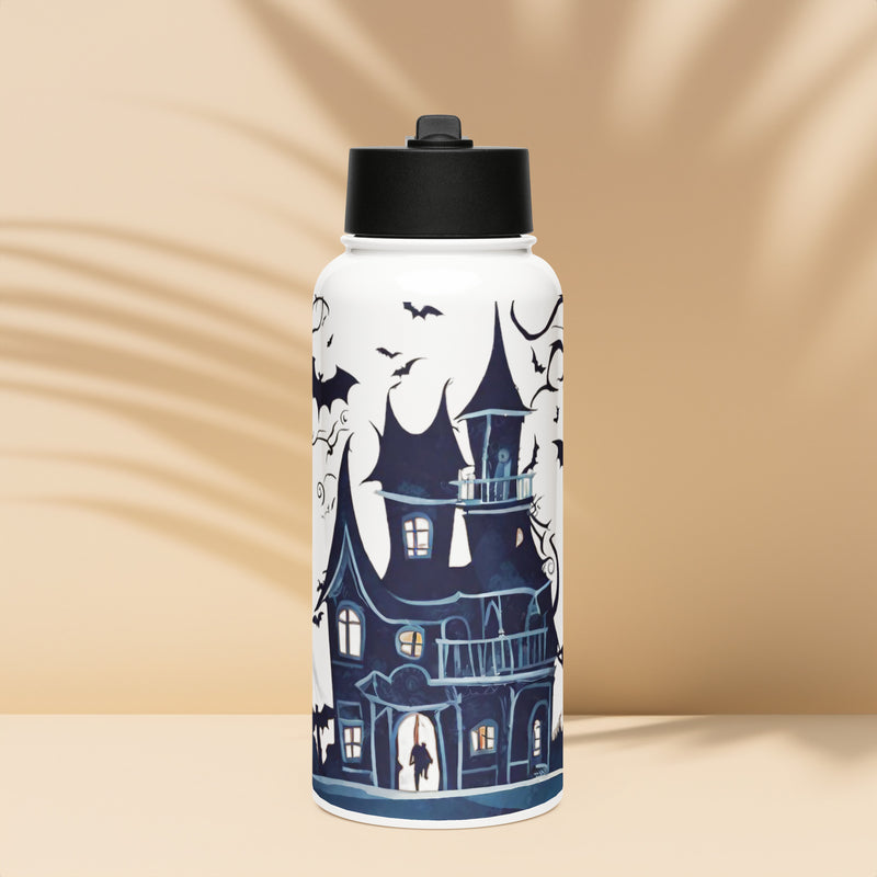 Stainless steel water bottle with a straw lid - WhatUWant2Buy