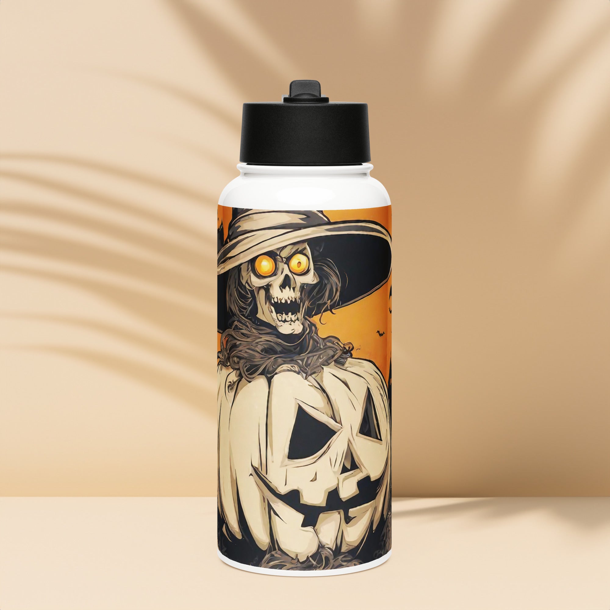 Stainless steel water bottle with a straw lid - WhatUWant2Buy