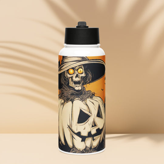Stainless steel water bottle with a straw lid - WhatUWant2Buy