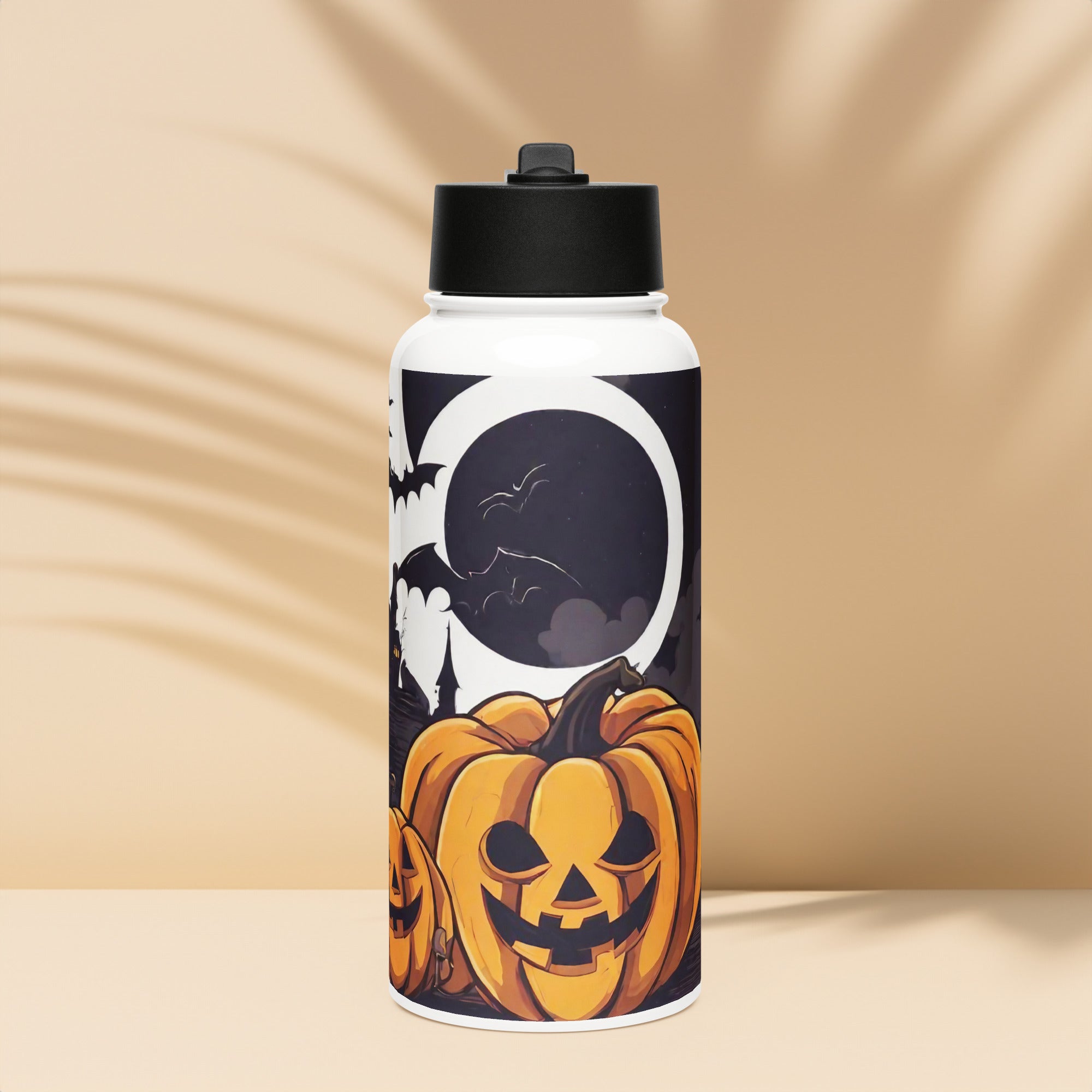 Stainless steel water bottle with a straw lid - WhatUWant2Buy