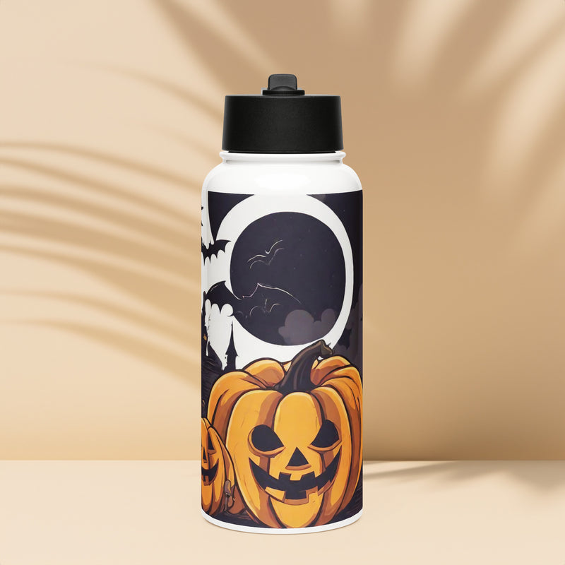 Stainless steel water bottle with a straw lid - WhatUWant2Buy