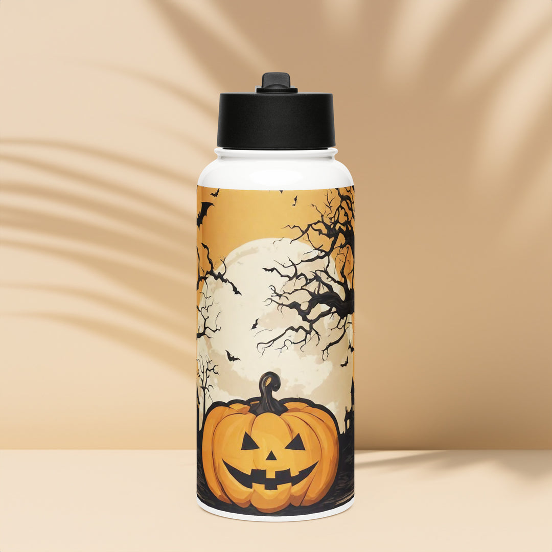 Stainless steel water bottle with a straw lid - WhatUWant2Buy