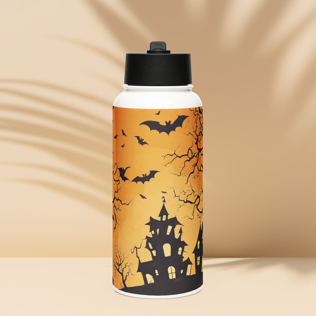 Stainless steel water bottle with a straw lid - WhatUWant2Buy