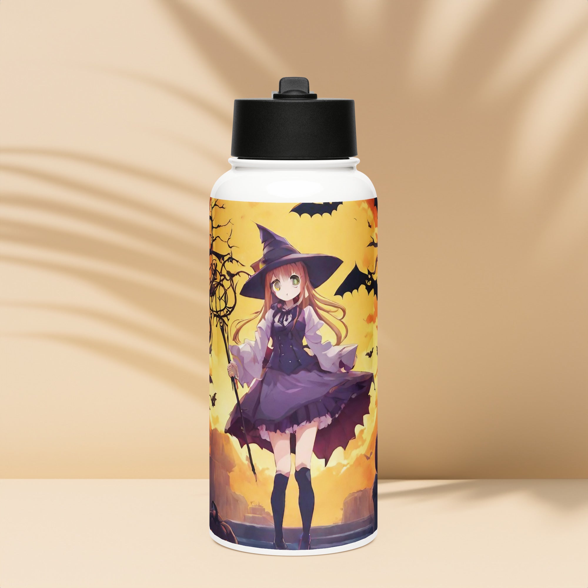 Stainless steel water bottle with a straw lid - WhatUWant2Buy