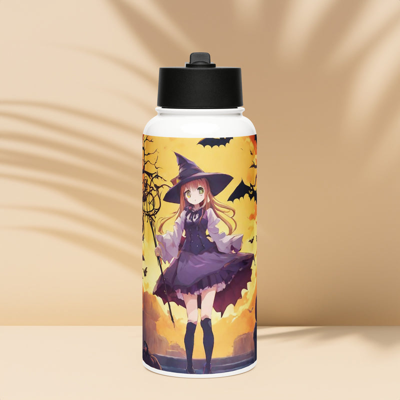 Stainless steel water bottle with a straw lid - WhatUWant2Buy