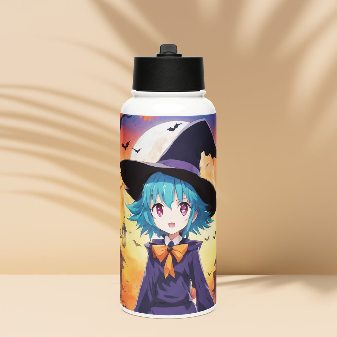 Stainless steel water bottle with a straw lid - WhatUWant2Buy