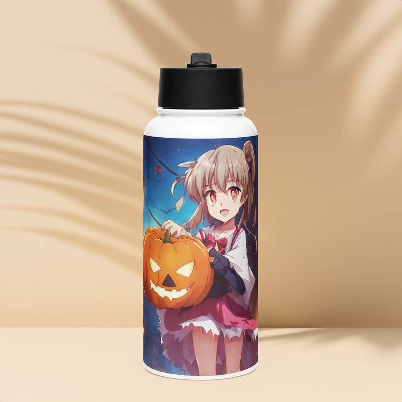 Stainless steel water bottle with a straw lid - WhatUWant2Buy