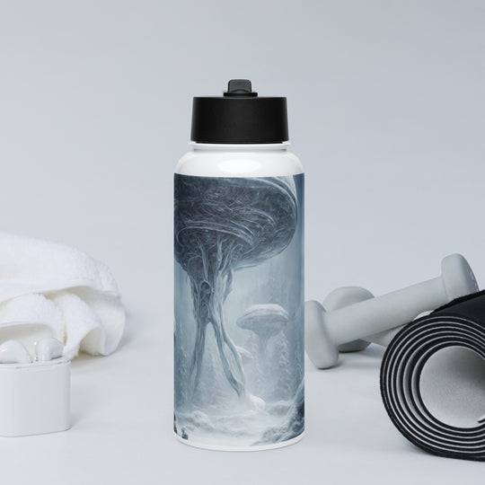 Stainless steel water bottle with a straw lid - WhatUWant2Buy