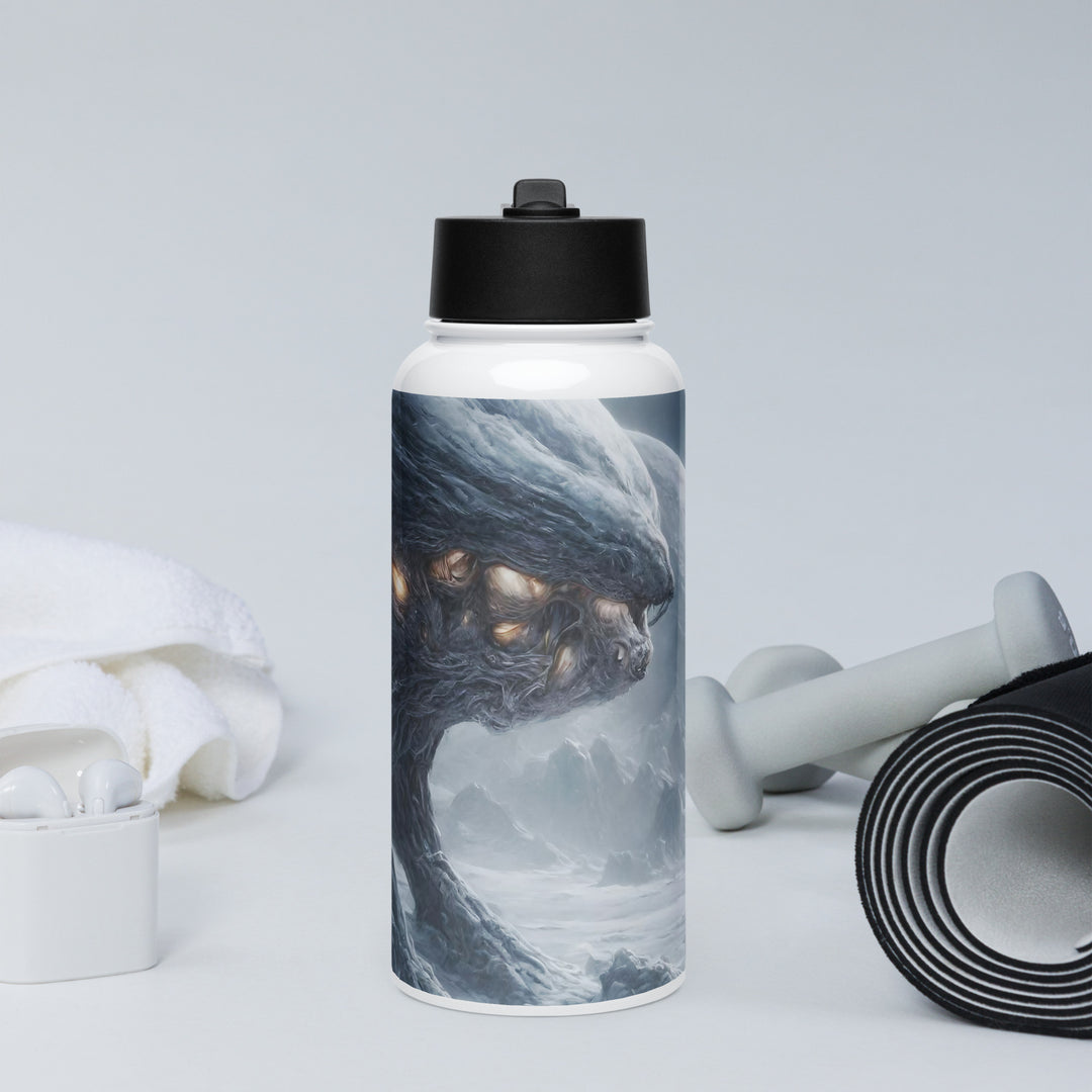 Stainless steel water bottle with a straw lid - WhatUWant2Buy