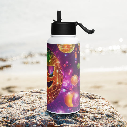 Stainless steel water bottle with a straw lid - WhatUWant2Buy