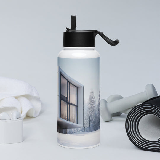 Stainless steel water bottle with a straw lid - WhatUWant2Buy