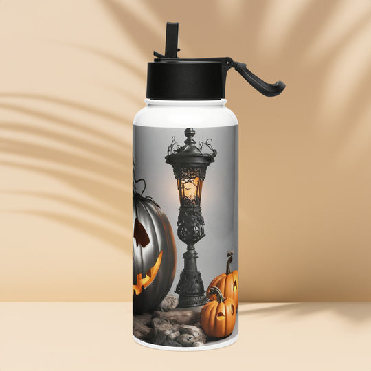 Stainless steel water bottle with a straw lid - WhatUWant2Buy