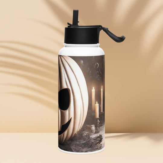 Stainless steel water bottle with a straw lid - WhatUWant2Buy