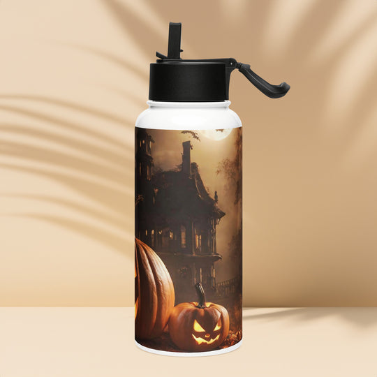 Stainless steel water bottle with a straw lid - WhatUWant2Buy