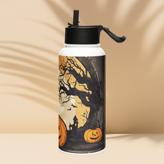 Stainless steel water bottle with a straw lid - WhatUWant2Buy