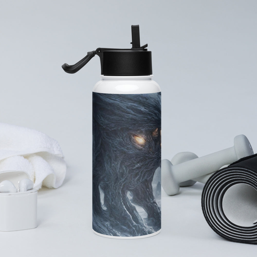 Stainless steel water bottle with a straw lid - WhatUWant2Buy