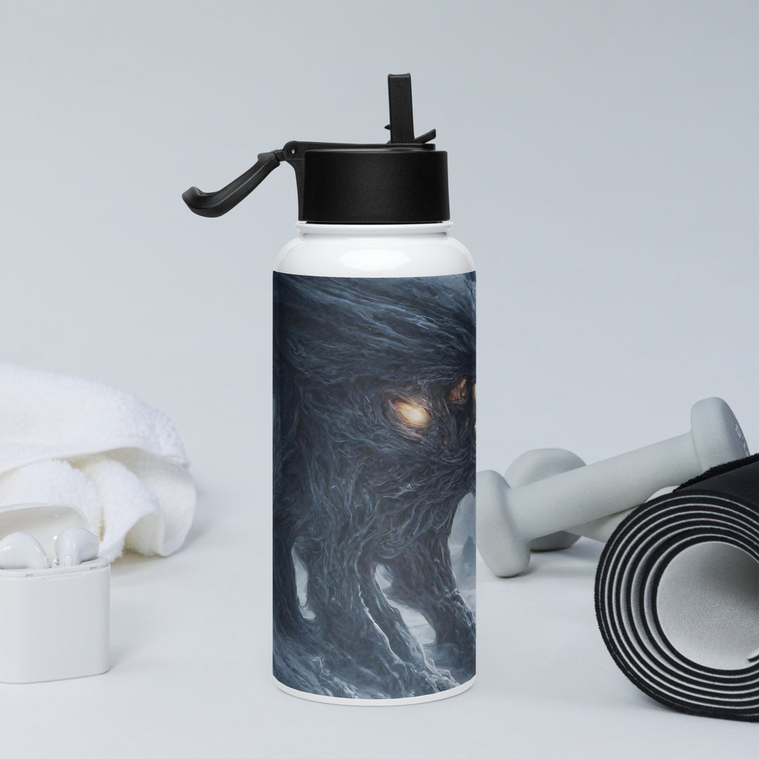 Stainless steel water bottle with a straw lid - WhatUWant2Buy