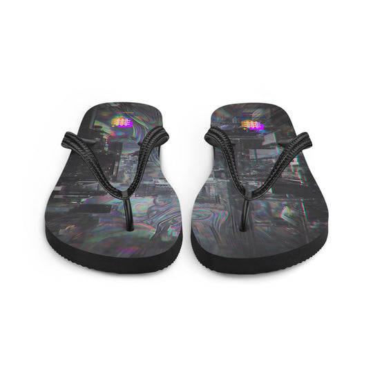 Glitchwear Flip-Flops, Everyday AI-Designed 37, view 3