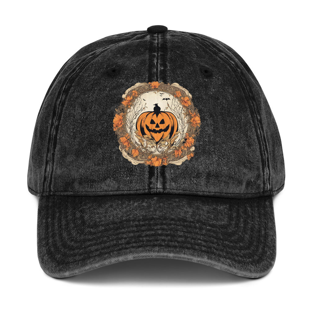 Art Nouveau Vintage Cotton Twill Cap | Halloween AI-Designed 11