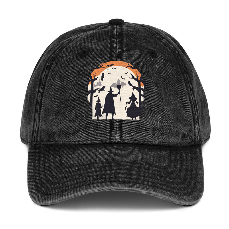Flat Vintage Cotton Twill Cap | Halloween AI-Designed 7