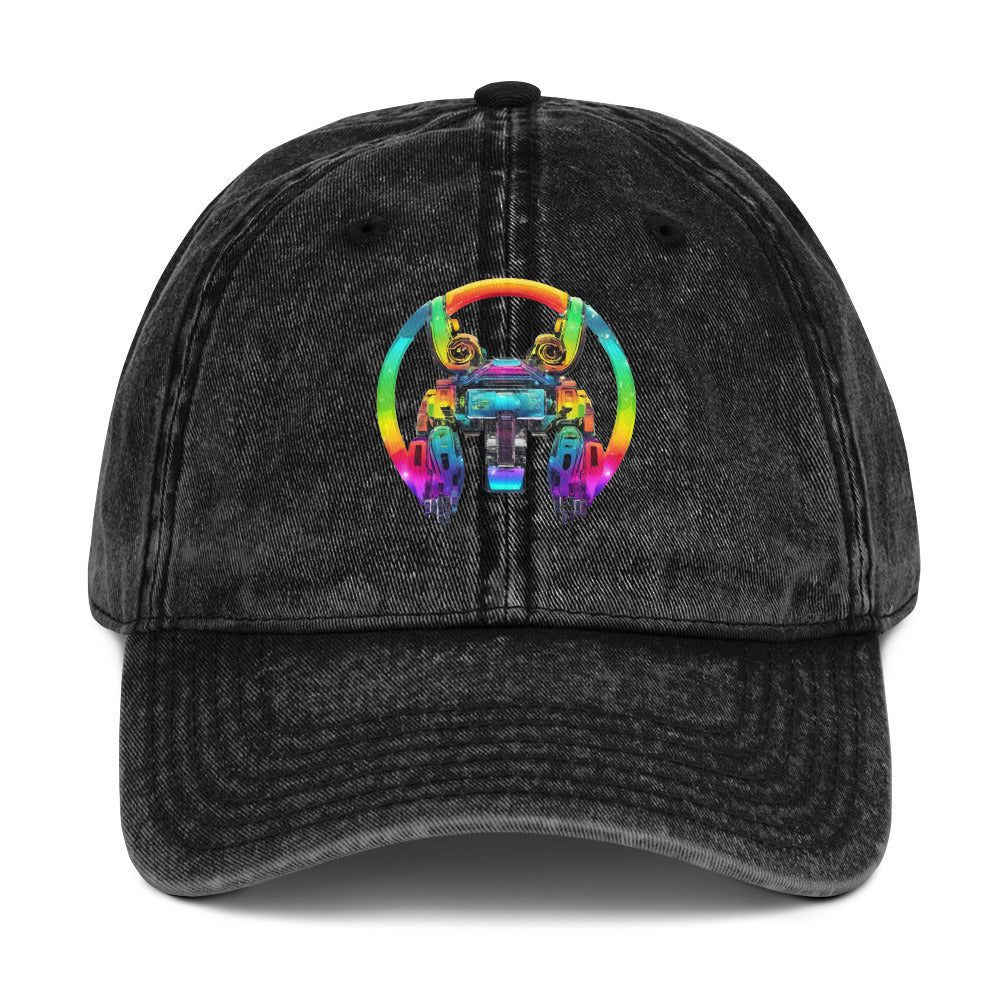 Cyberpunk Rainbow Vintage Cotton Twill Cap | Everyday AI-Designed 19