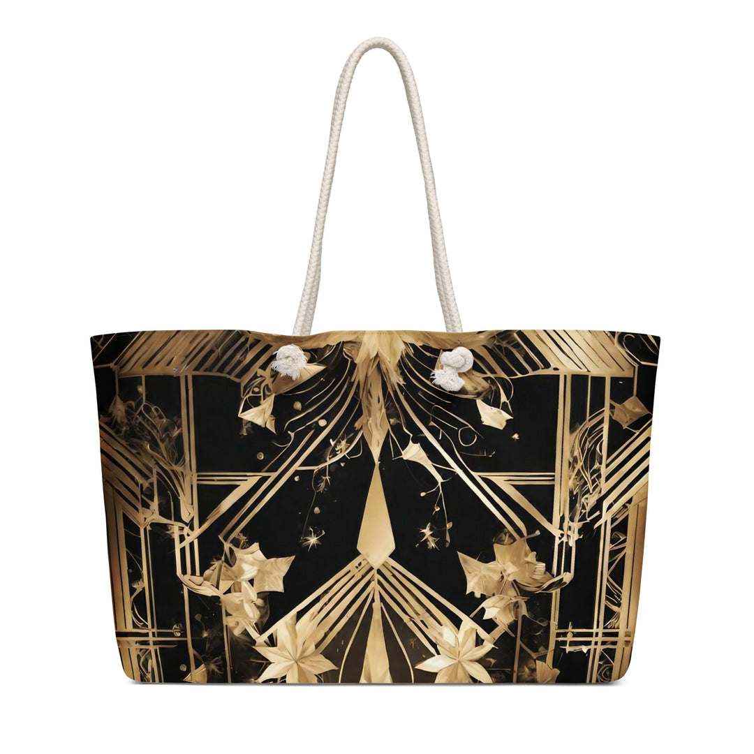 Art Deco Oversized Weekender Bag, Christmas AI-Designed 6, view 4